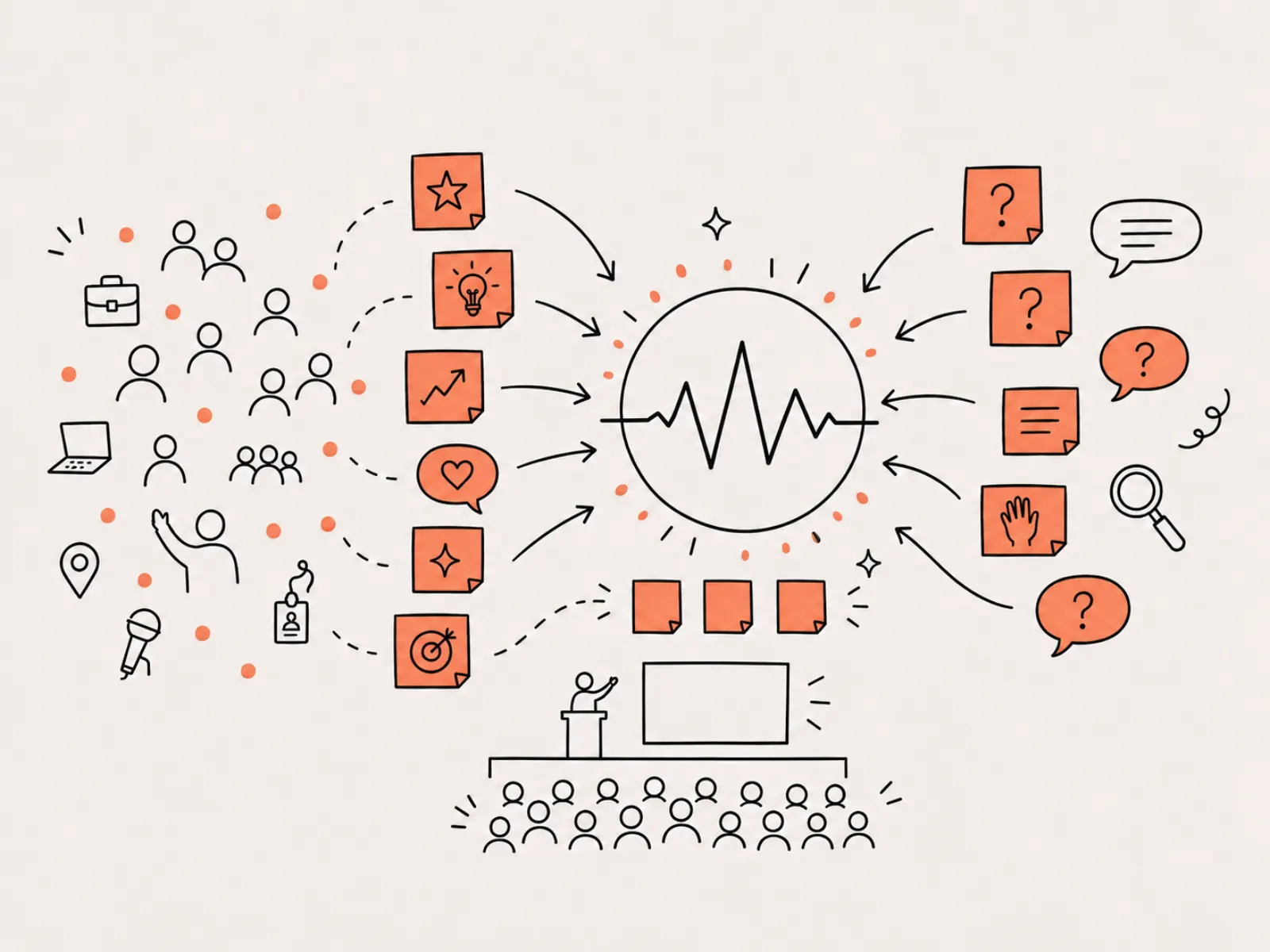 Live Audience Pulse template illustration